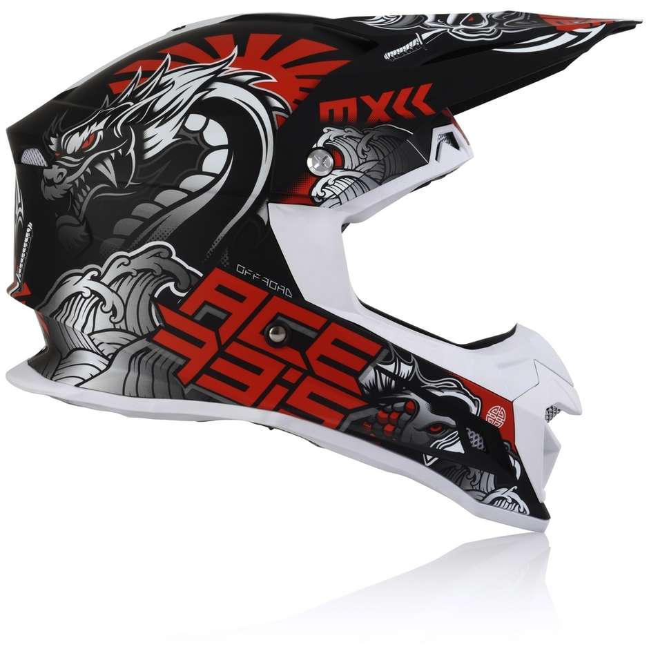 Acerbis PROFILE 4 Cross Enduro Motorcycle Helmet Black Matt Gray