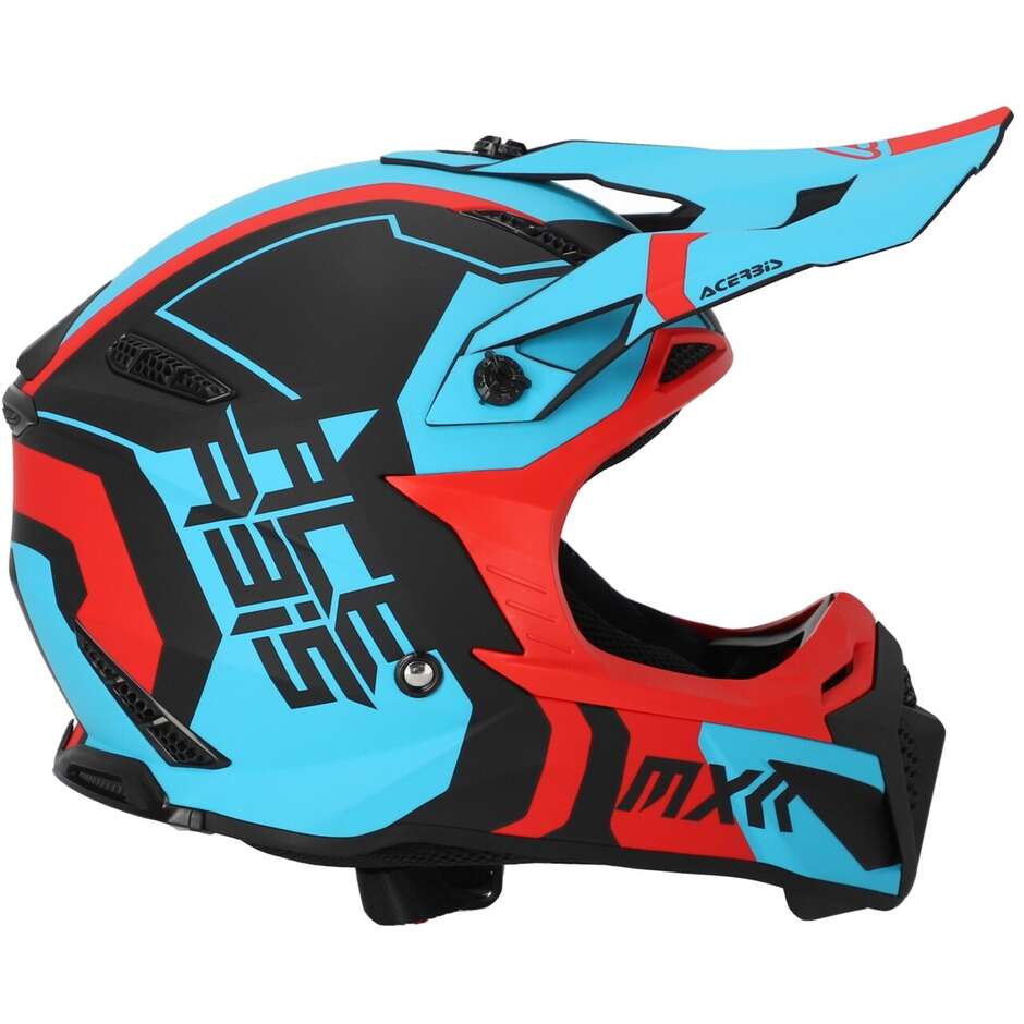 Acerbis PROFILE 5 Cross Enduro Motorcycle Helmet Red Blue