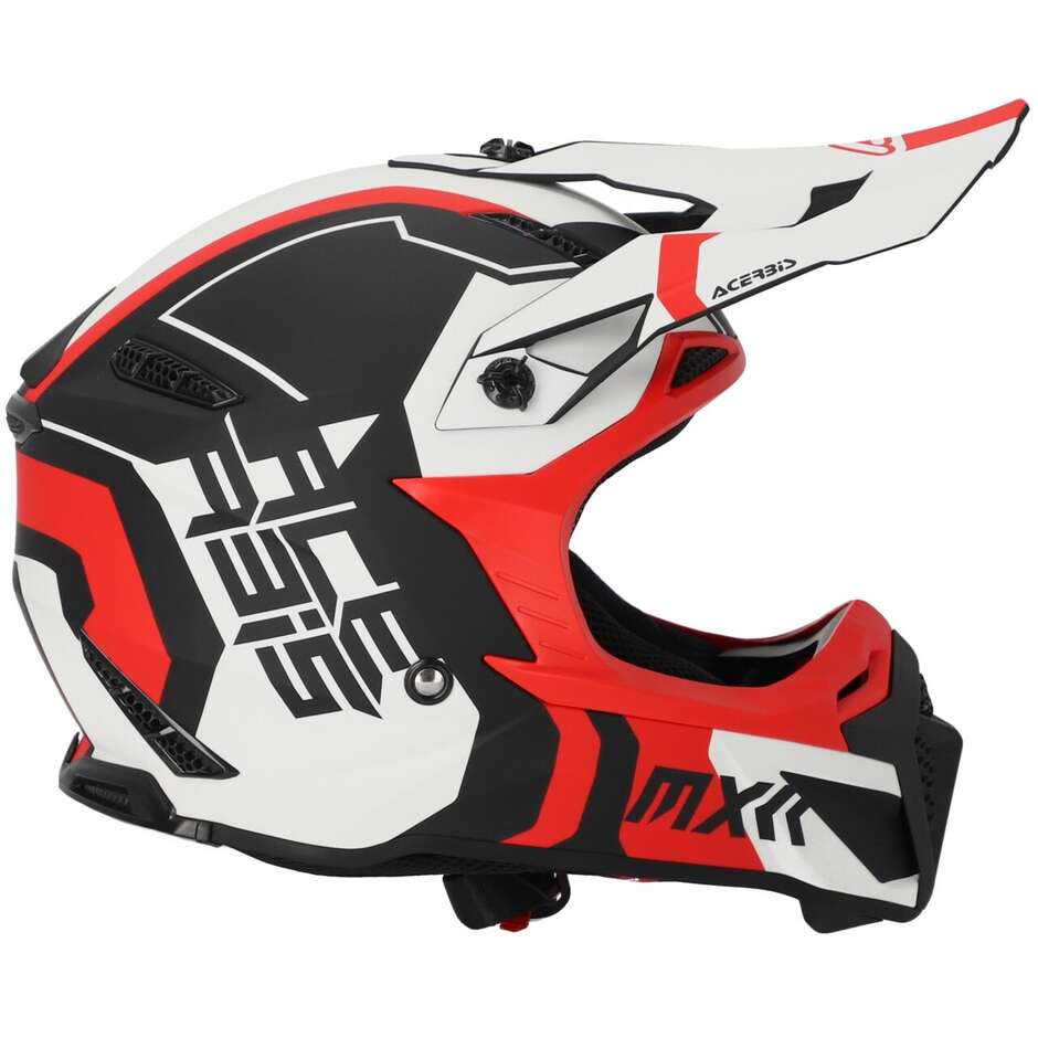 Acerbis PROFILE 5 Cross Enduro Motorcycle Helmet White Red