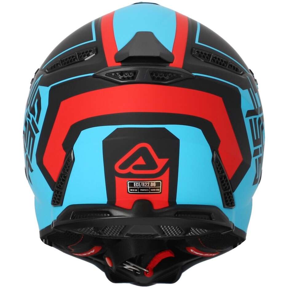 Acerbis PROFILE 5 Cross Enduro Motorradhelm Rot Blau