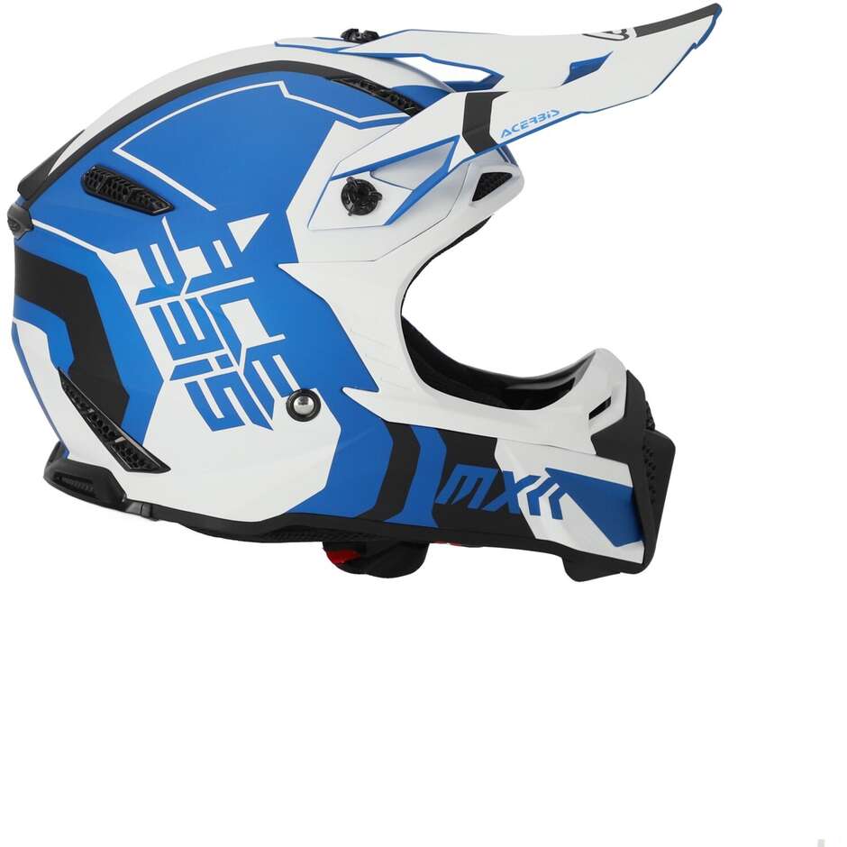 Acerbis PROFILE 5 Cross Enduro Motorradhelm Weiß Blau