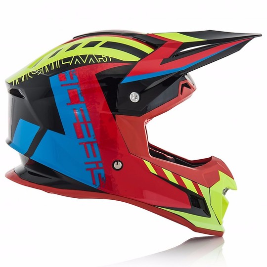 Acerbis Profile Cross Enduro Moto Helmet 4.0 Black / Blue Lucido