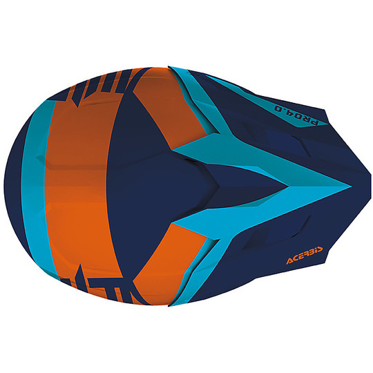 Acerbis Profile Cross Enduro Moto Helmet 4.0 Blue / Orange