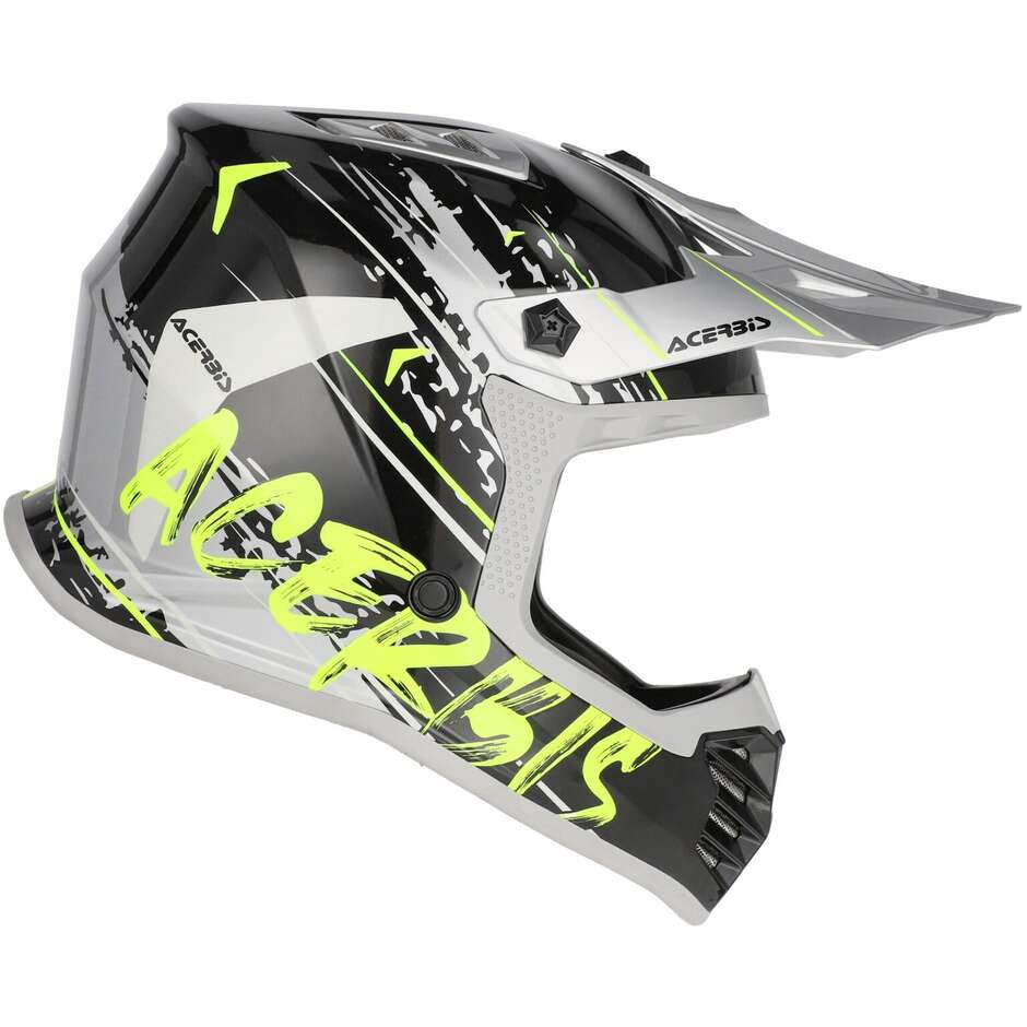 Acerbis PROFILE JUNIOR Kids' Motocross Enduro Helmet Black Fluorescent Yellow