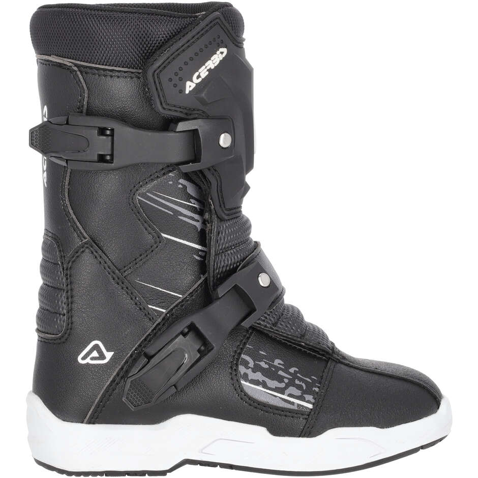 Acerbis Puppy Kid Cross Enduro Motorradstiefel Schwarz