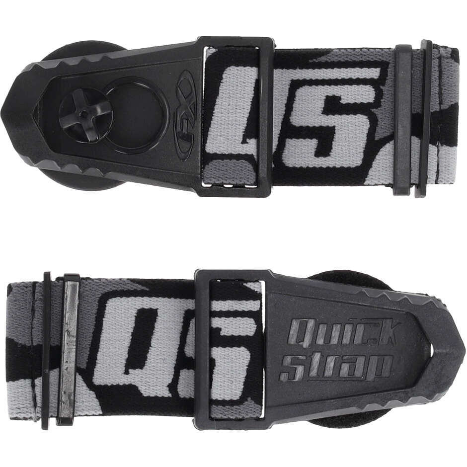 Acerbis Quick Release Strap für Cross-Enduro-Motorradhelme, Grau und Schwarz