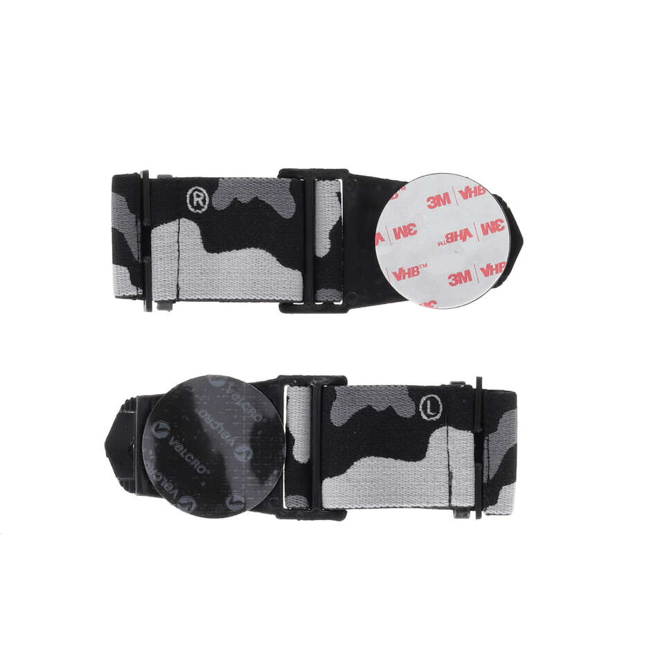 Acerbis Quick Release Strap für Cross-Enduro-Motorradhelme, Grau und Schwarz