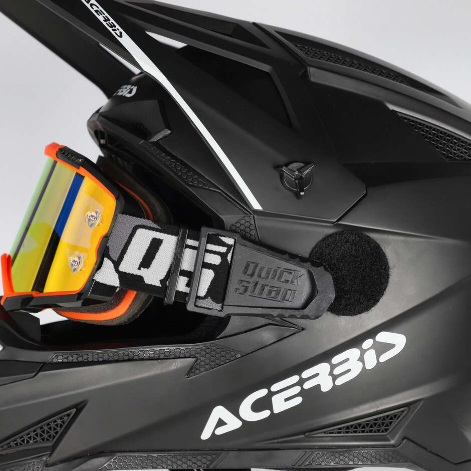 Acerbis Quick Release Strap für Cross-Enduro-Motorradhelme, Grau und Schwarz