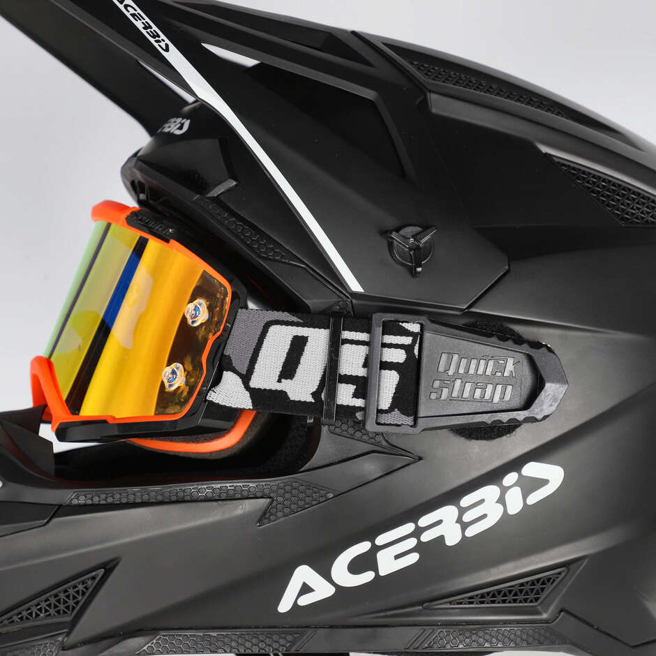 Acerbis QUICK STRAP Attache rapide pour casques moto cross enduro Noir