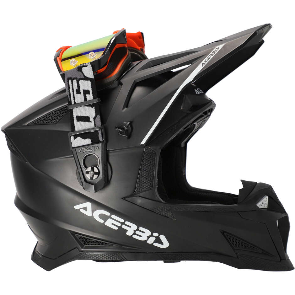 Acerbis QUICK STRAP Attache rapide pour casques moto cross enduro Noir