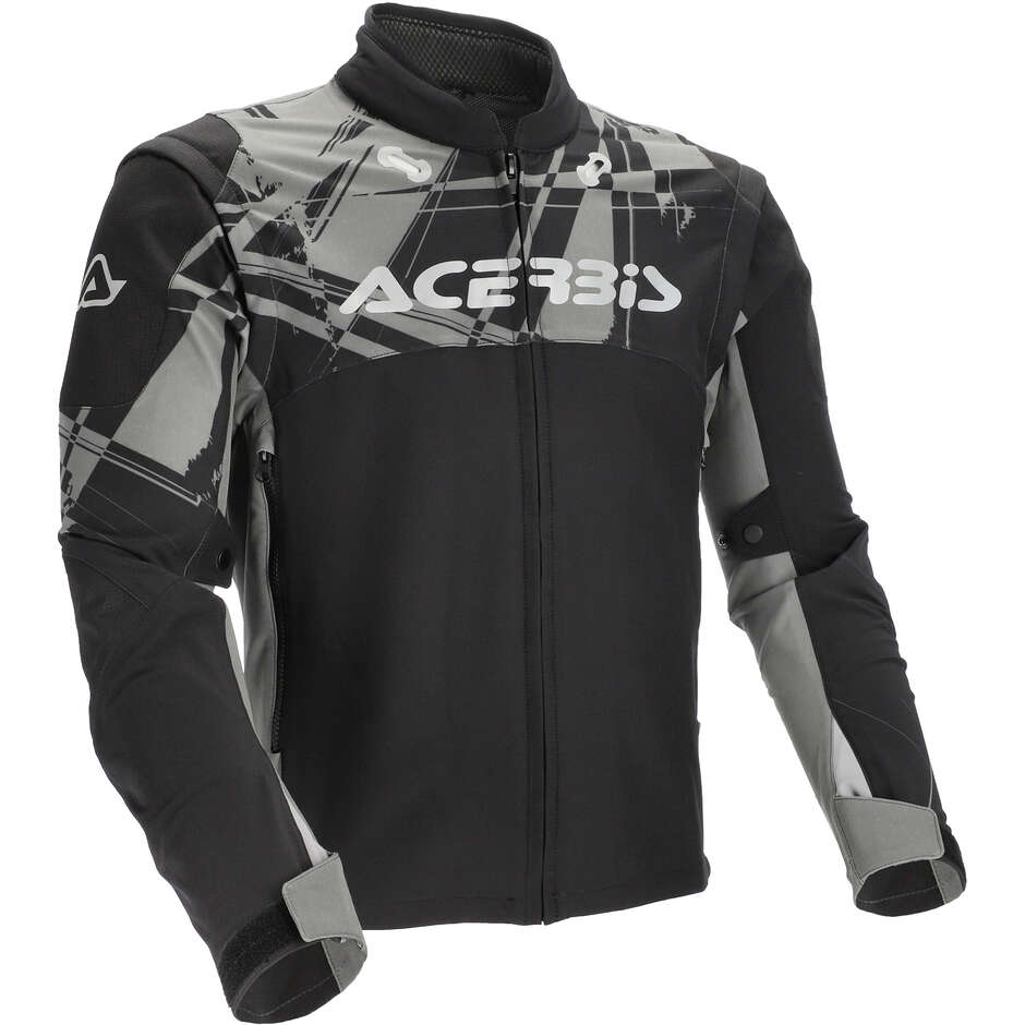 Acerbis Rally Race Cross Enduro Motorcycle Jacket Black Grey