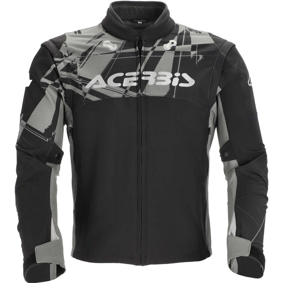 Acerbis Rally Race Cross Enduro Motorcycle Jacket Black Grey