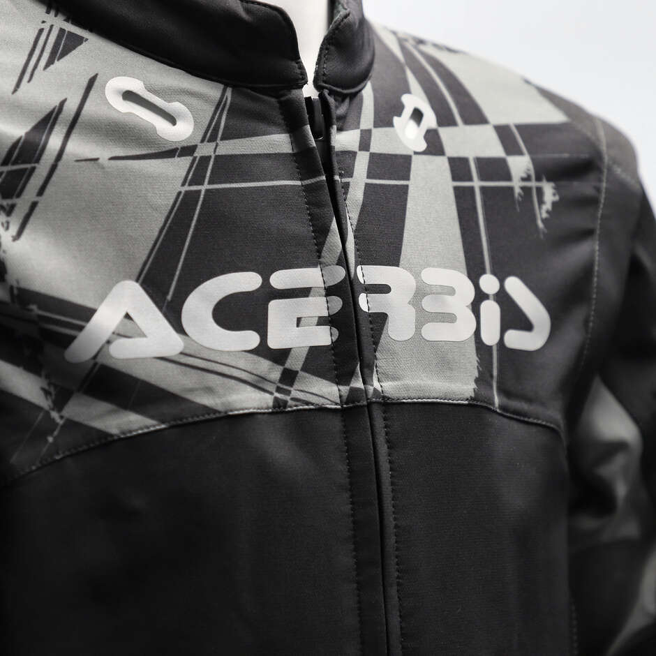 Acerbis Rally Race Cross Enduro Motorcycle Jacket Black Grey