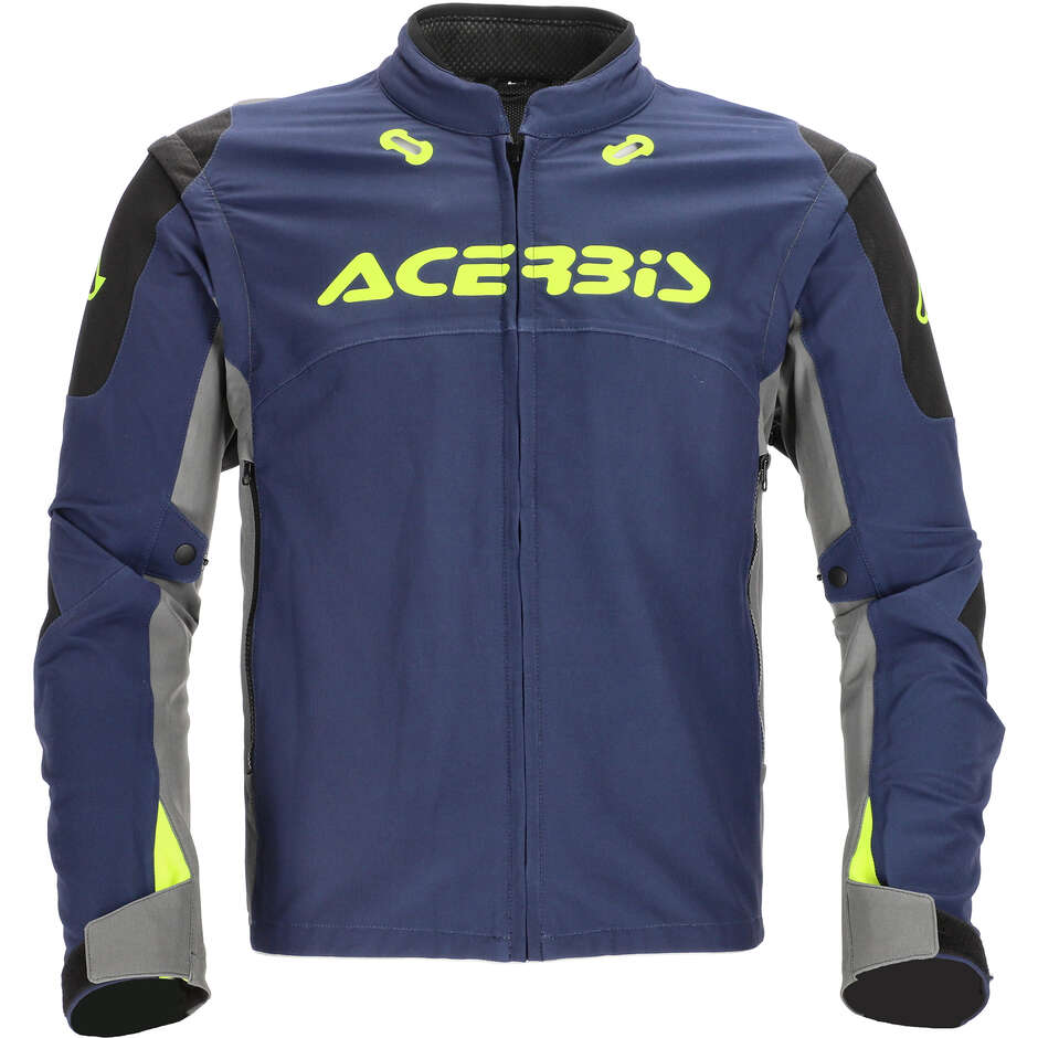Acerbis Rally Race Cross Enduro Motorcycle Jacket Blue Yellow