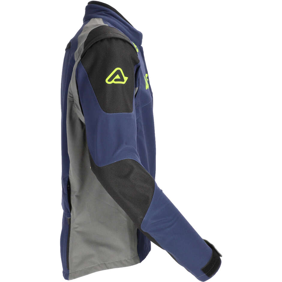 Acerbis Rally Race Cross Enduro Motorcycle Jacket Blue Yellow