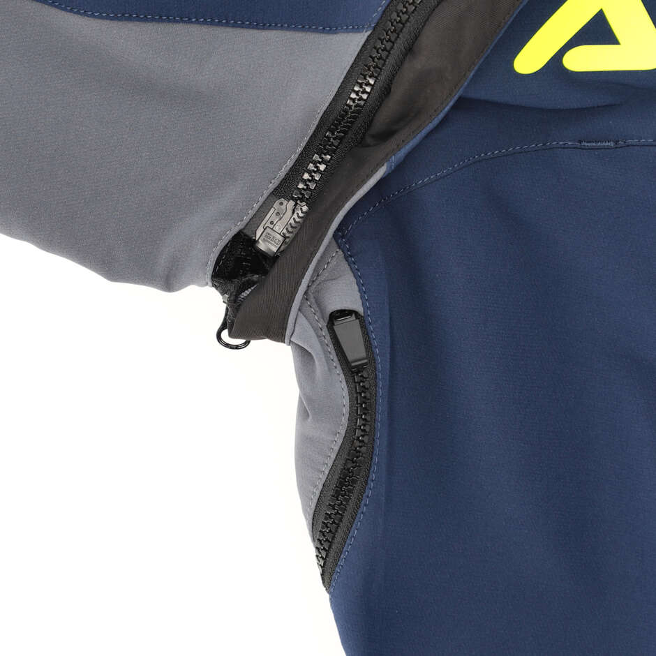 Acerbis Rally Race Cross Enduro Motorcycle Jacket Blue Yellow