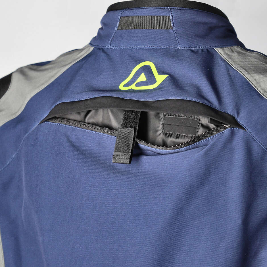 Acerbis Rally Race Cross Enduro Motorcycle Jacket Blue Yellow