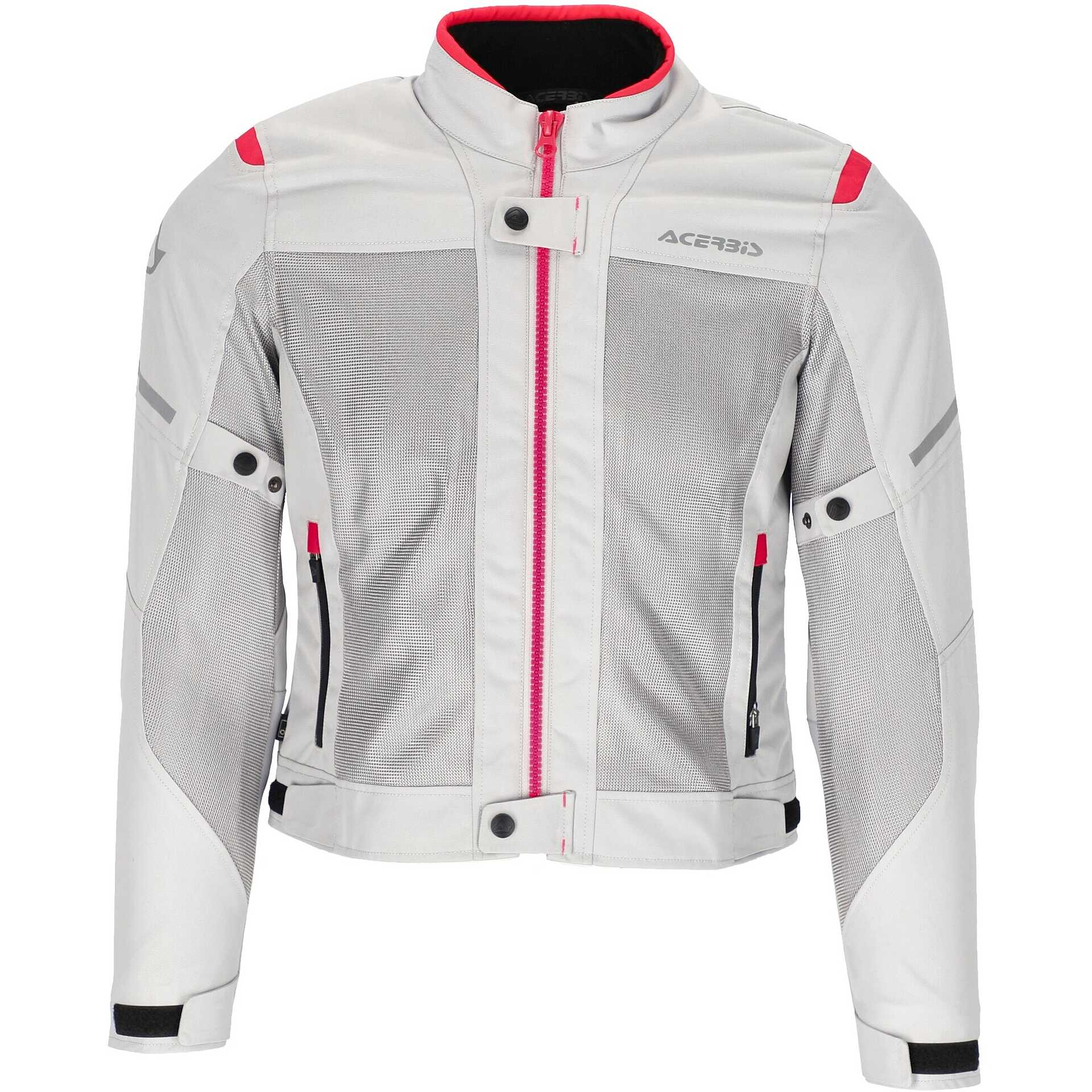 Blouson Moto D'été Stechmoto ST 860 Air Ramie - Noir/rouge - Protection CE Niveau 1/2 - Neuf étiqueté