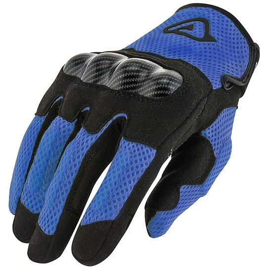 Acerbis Ramsey MY Vented Black Blue Motorcycle Gloves