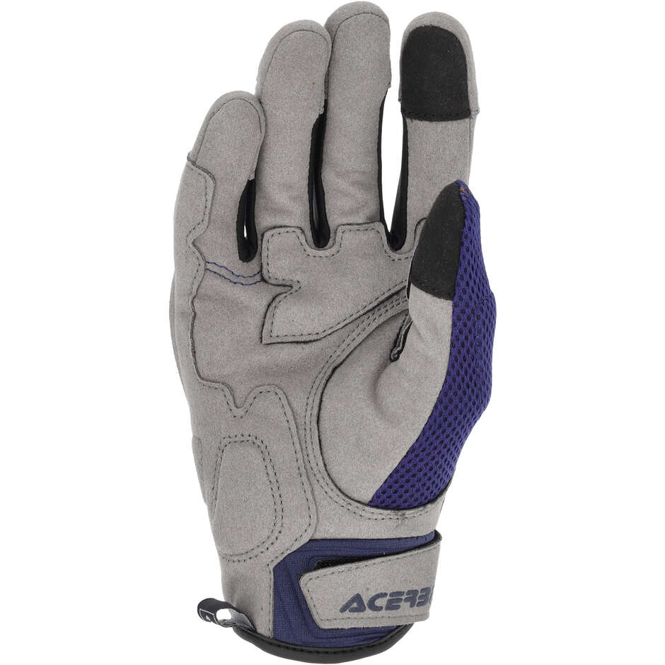 	Acerbis RAMSEY My Vented CE Cross Enduro Motorradhandschuhe Blau Grau