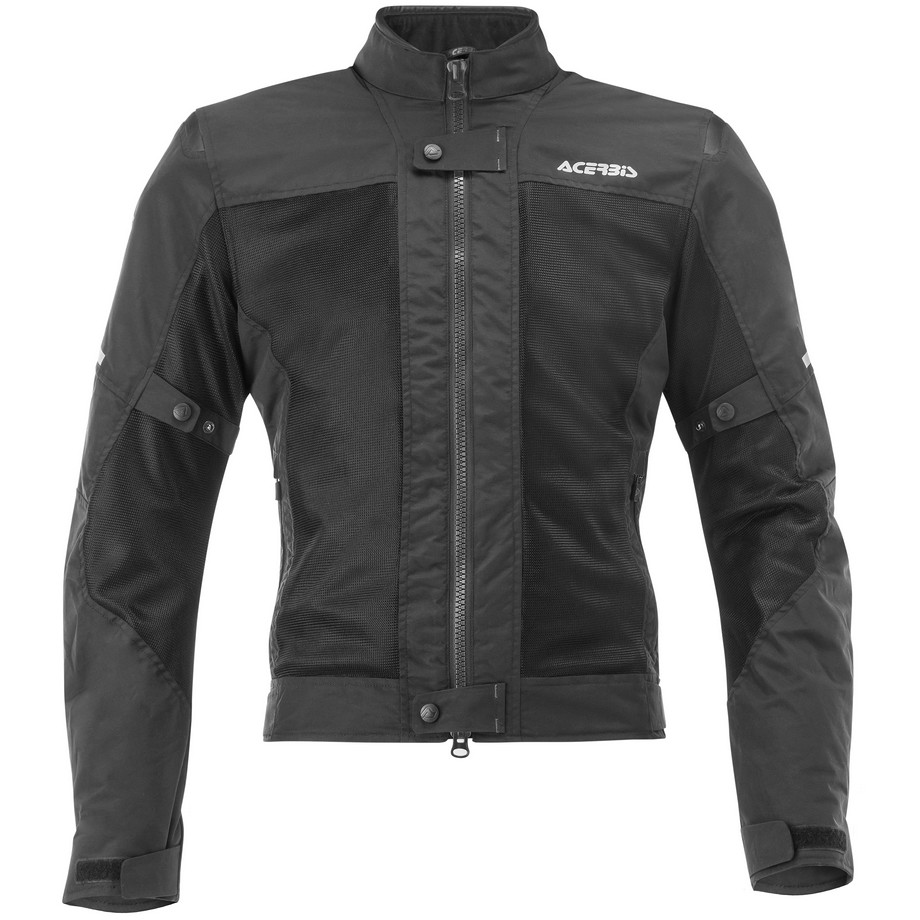 Acerbis Ramsey Vented CE Black Perforated Summer Motorcycle Jacket