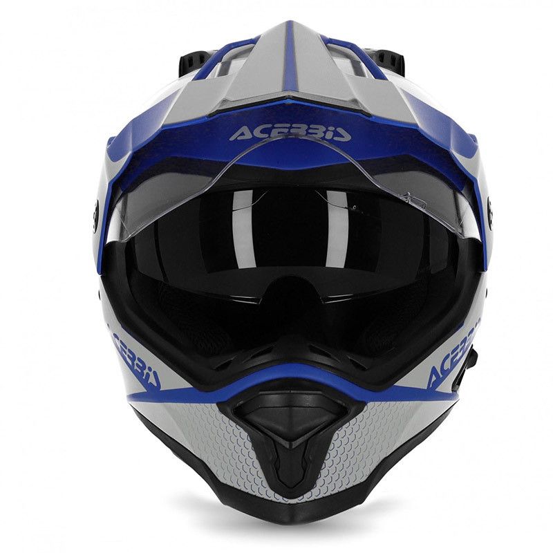 Acerbis REACTIVE Blue Gray Off Road Fiber Motorcycle Helmet