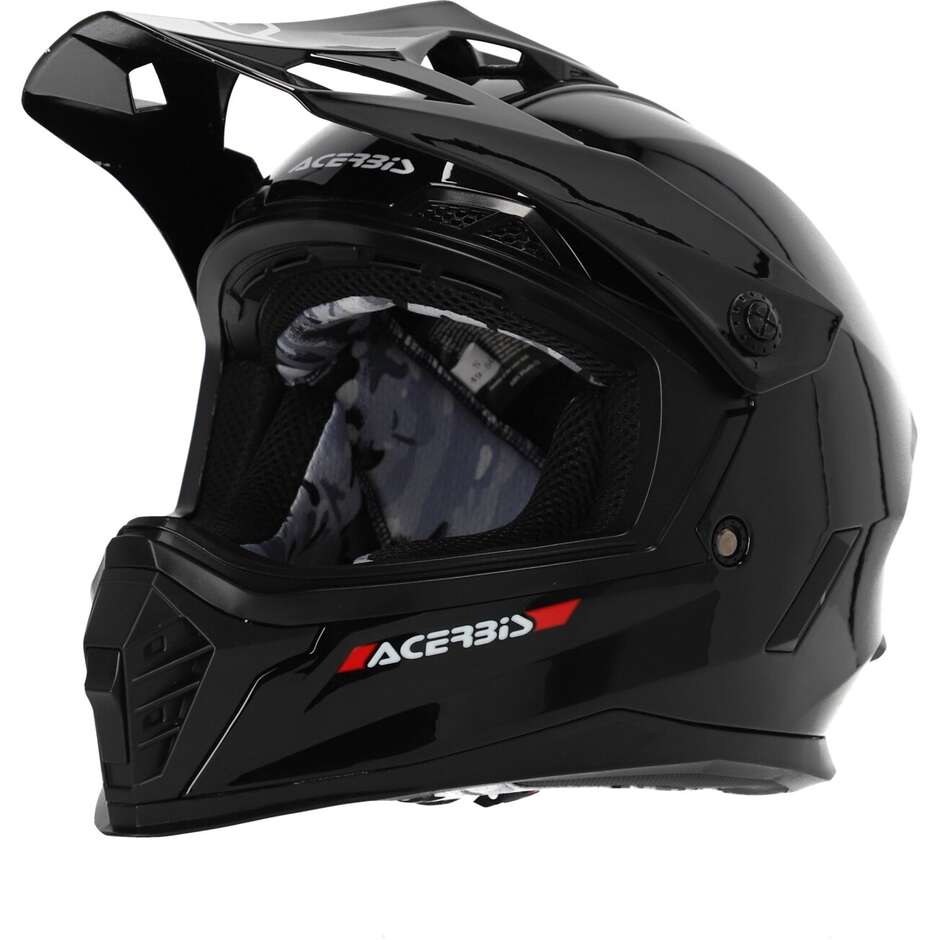 ACERBIS RIDER JUNIOR Kinder-Motocross-Enduro-Helm Schwarz