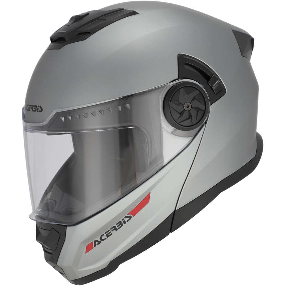 Acerbis Rider P/J Mono Modular Motorcycle Helmet Matt Grey