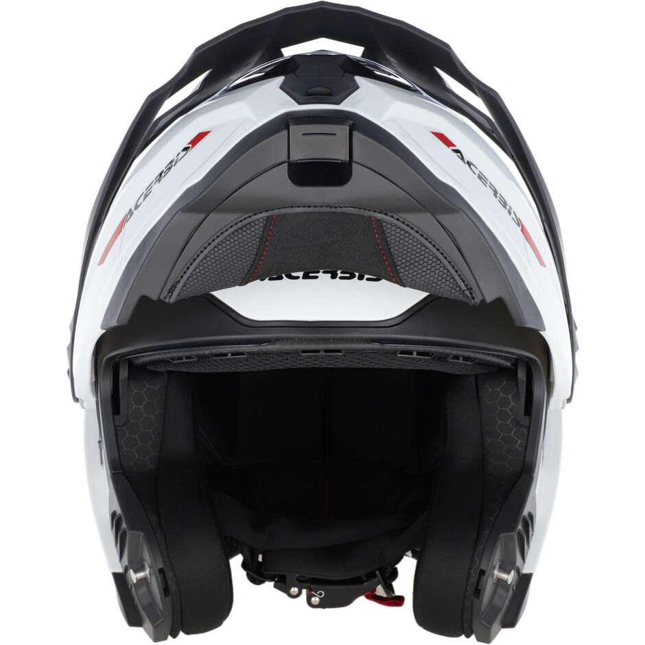 Acerbis Rider P/J Mono White Modular Motorcycle Helmet
