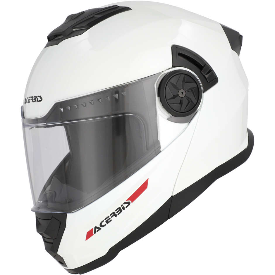 Acerbis Rider P/J Mono White Modular Motorcycle Helmet
