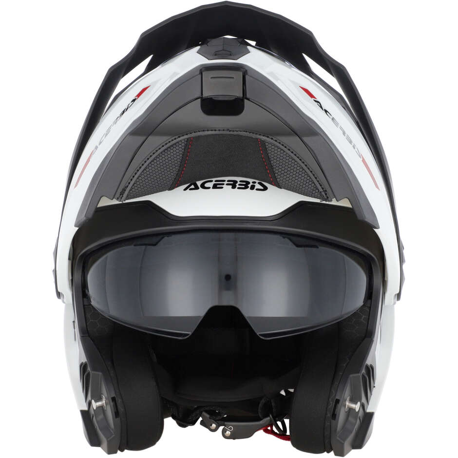 Acerbis Rider P/J Mono White Modular Motorcycle Helmet