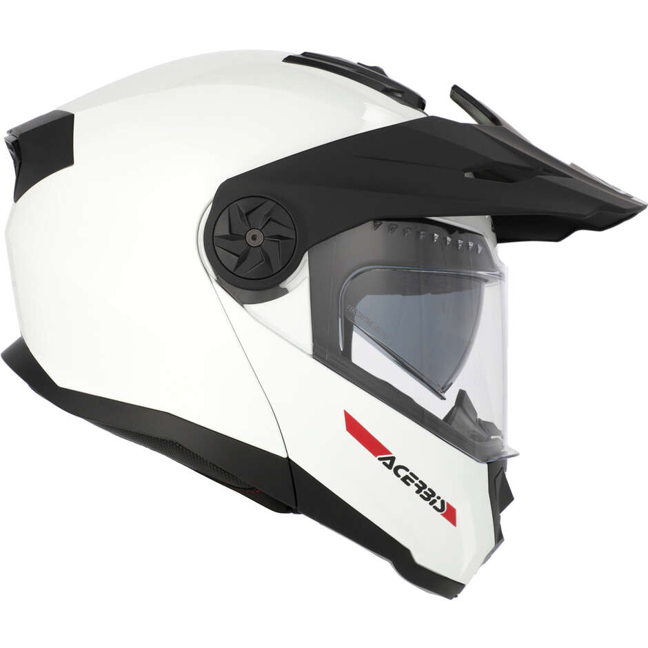 Acerbis Rider P/J Mono White Modular Motorcycle Helmet