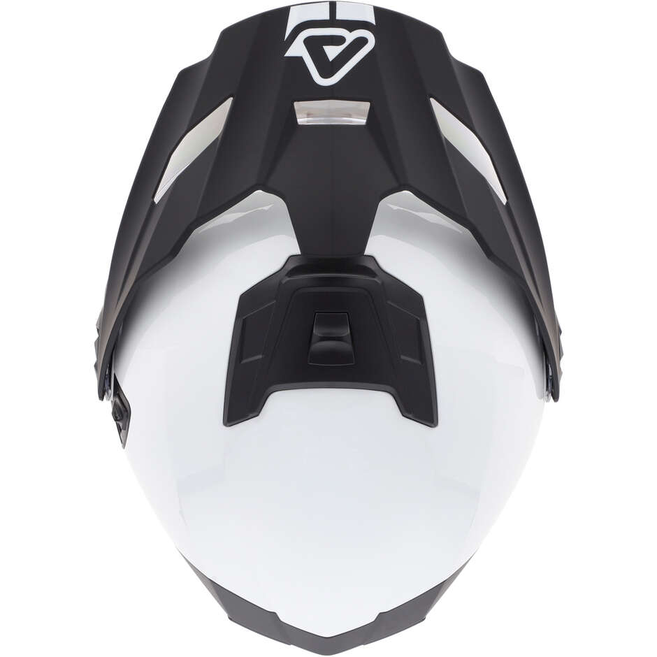 Acerbis Rider P/J Mono White Modular Motorcycle Helmet