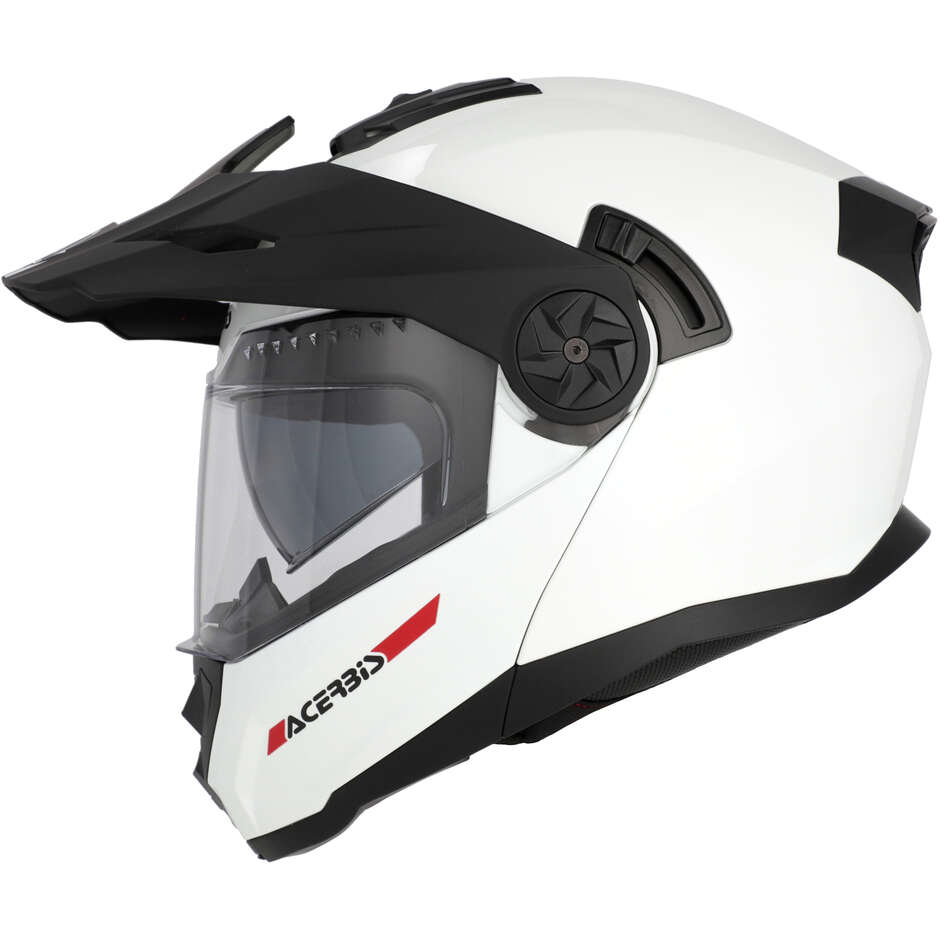 Acerbis Rider P/J Mono White Modular Motorcycle Helmet