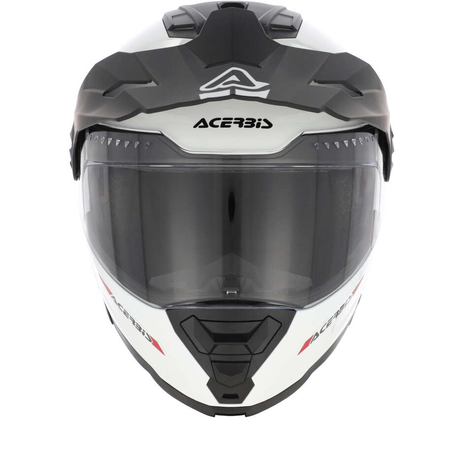 Acerbis Rider P/J Mono White Modular Motorcycle Helmet