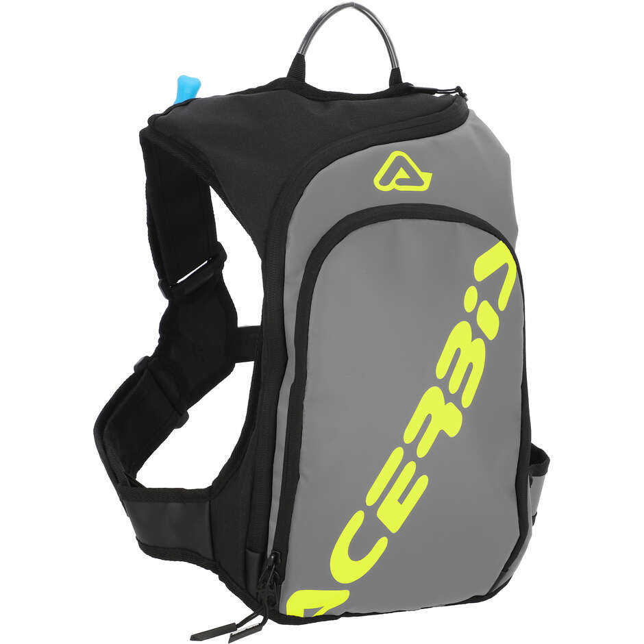 Acerbis Sather Logo Motorcycle Backpack Black Yellow