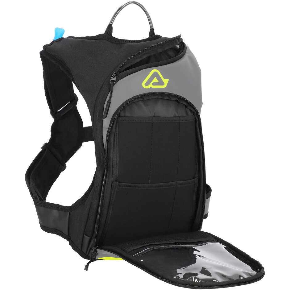 Acerbis Sather Logo Motorcycle Backpack Black Yellow