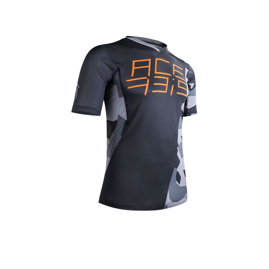 Acerbis Short Sleeve Bike Jersey Mtb eBike Combat Black Orange