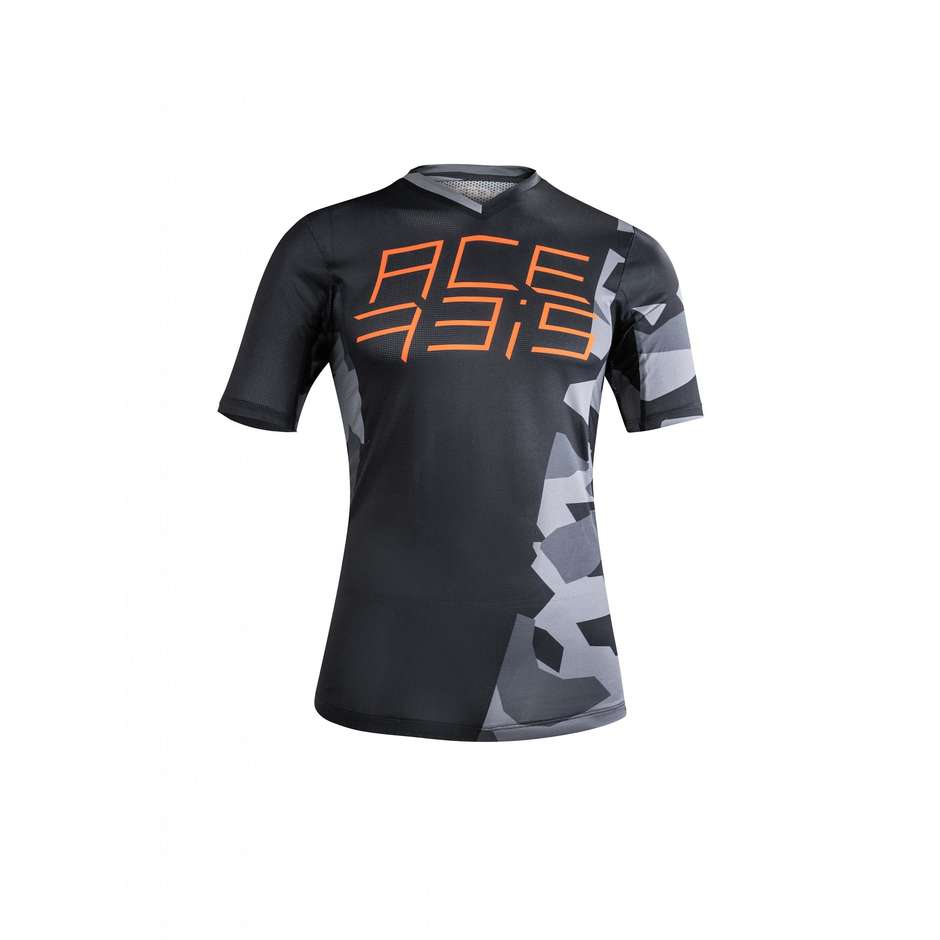 Acerbis Short Sleeve Bike Jersey Mtb eBike Combat Black Orange