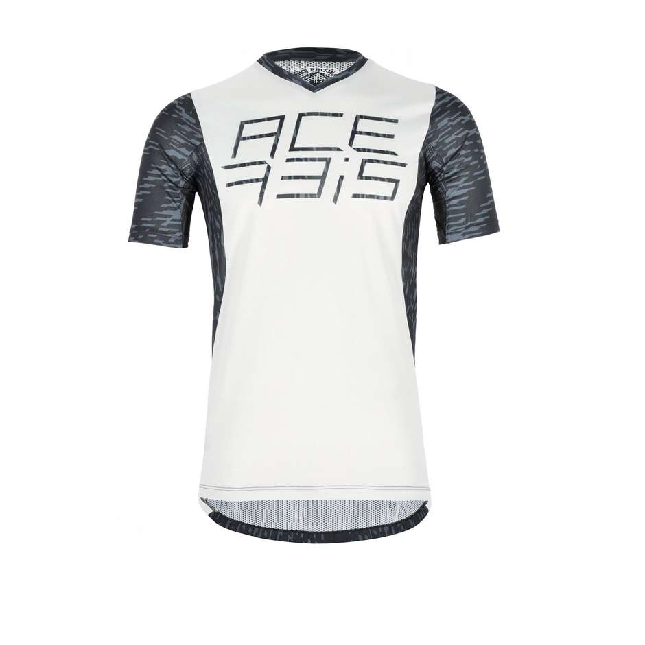 Acerbis Short Sleeve Bike Jersey Mtb eBike Combat Black White