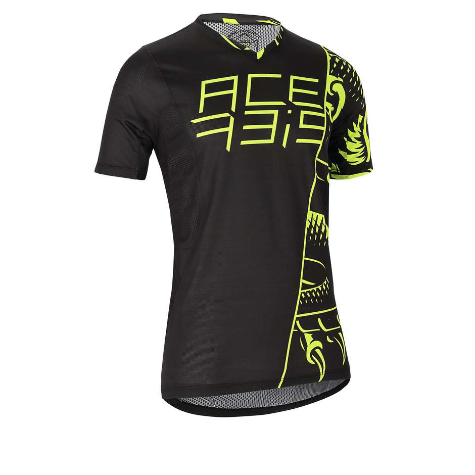 Acerbis Short Sleeve Bike Jersey Mtb eBike Combat Black Yellow