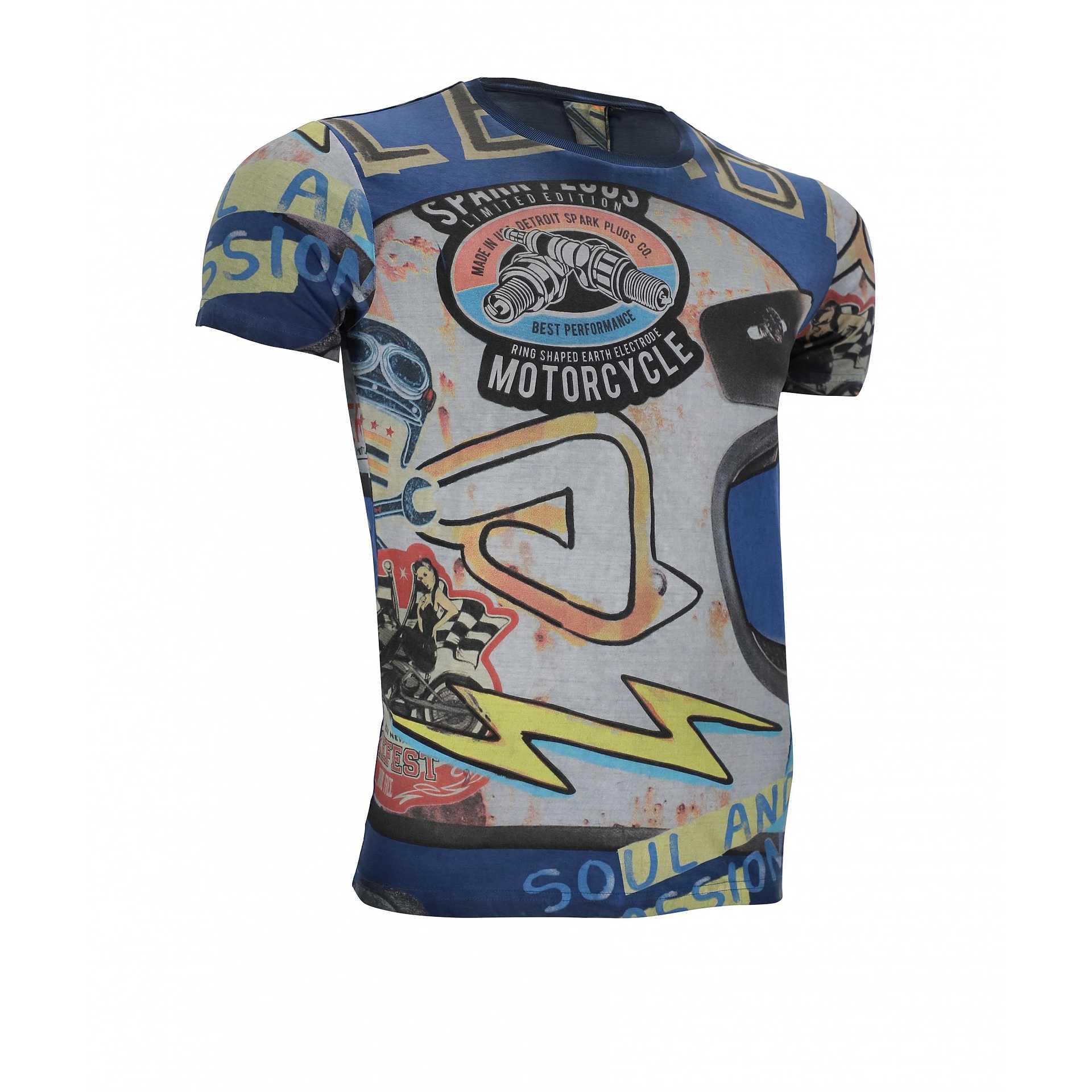 Abolished apologize Can withstand Acerbis SP CLUB STICKERS Casual T-Shirt Royal Blue For Sale Online -  Outletmoto.eu