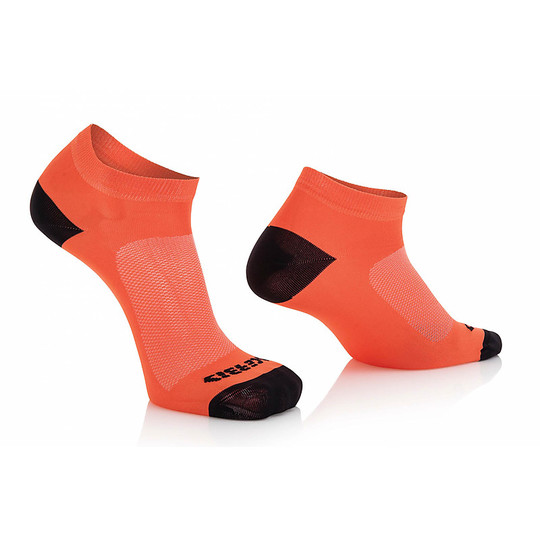 Acerbis Sportsocken Kurze orangefarbene Socken Technical Fluo