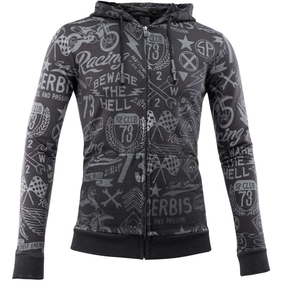 Acerbis STREET SP CLUB Dark Gray Hooded Sweatshirt