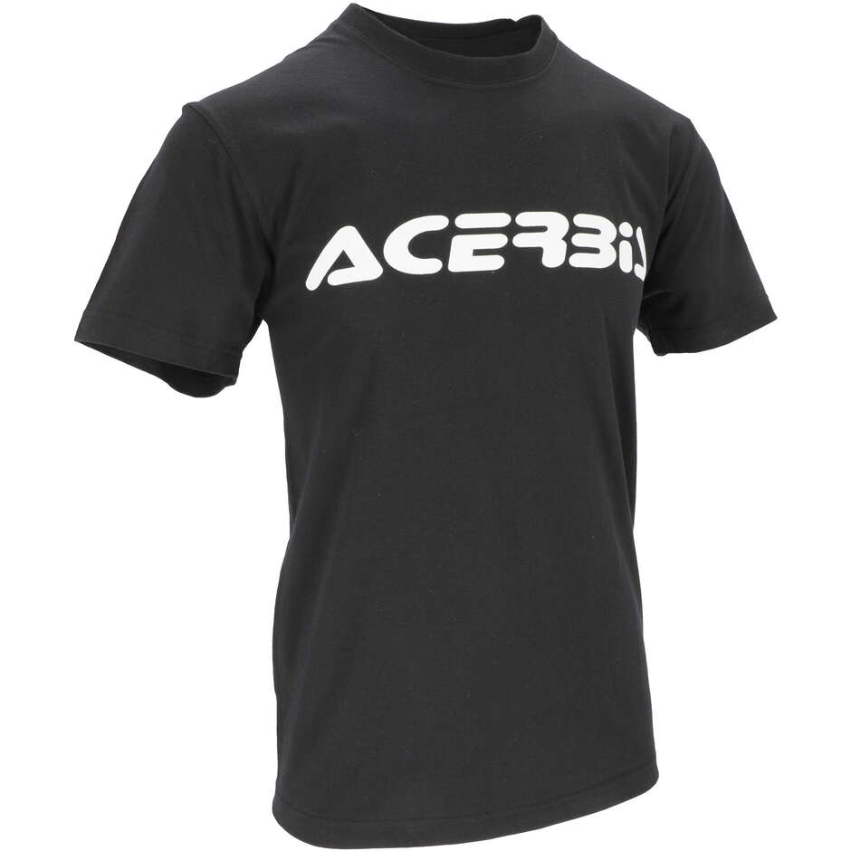 Acerbis T-Shirt T-LOGO Schwarz Weiß