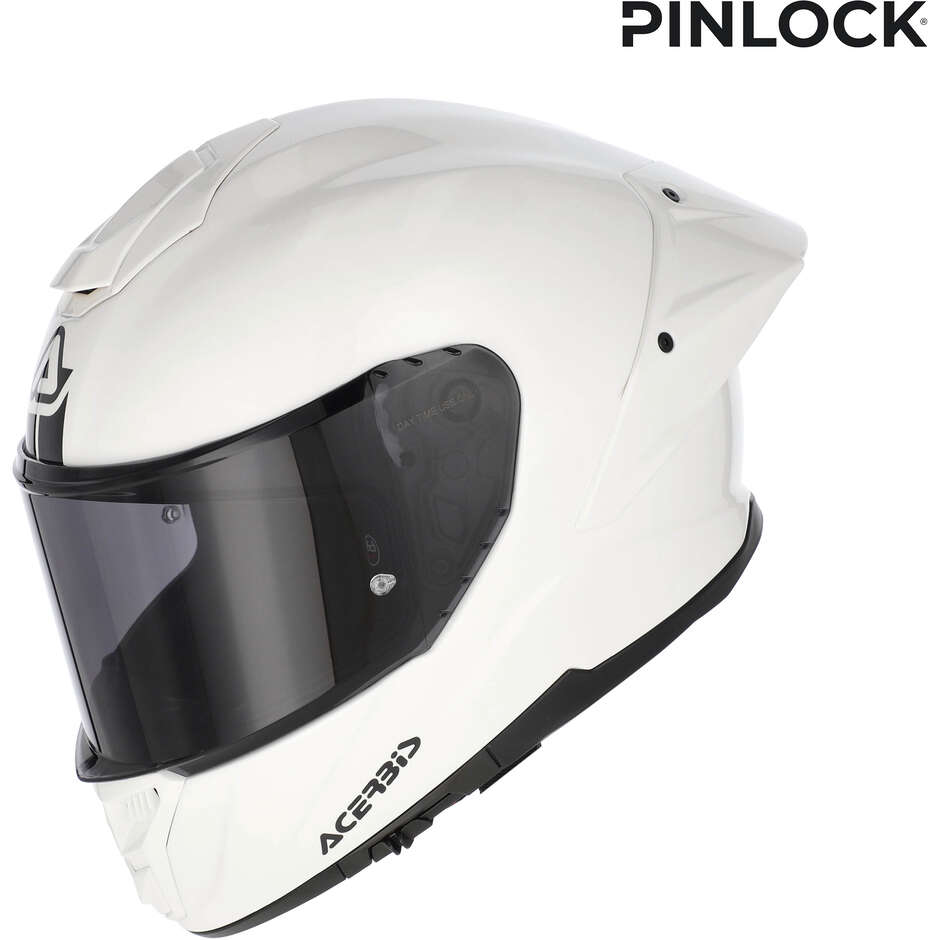 Acerbis Tarmak-X Gloss White Integrated Motorcycle Helmet