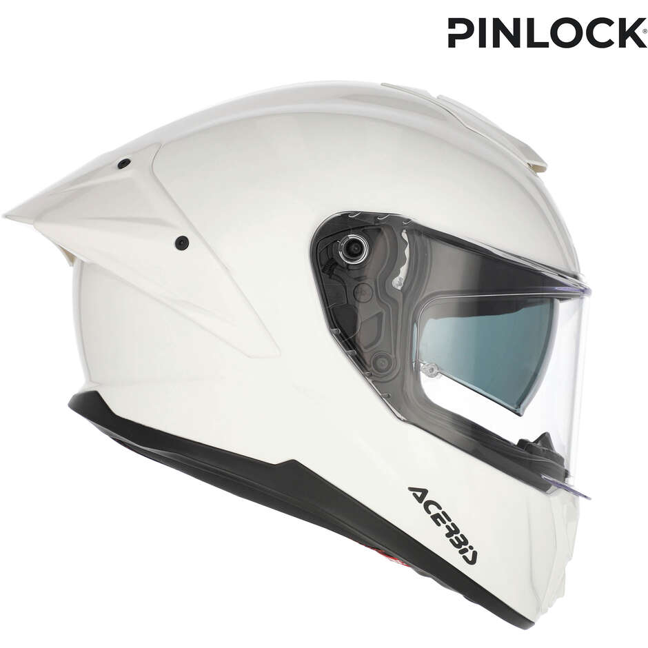 Acerbis Tarmak-X Gloss White Integrated Motorcycle Helmet