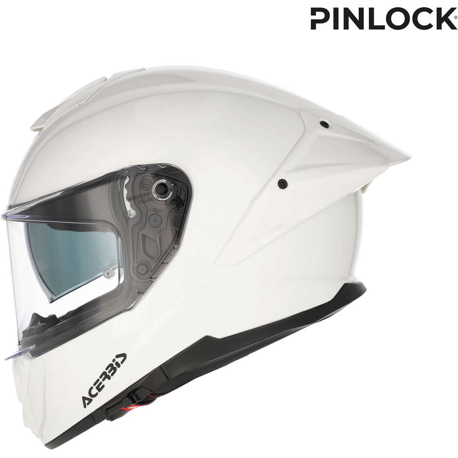 Acerbis Tarmak-X Gloss White Integrated Motorcycle Helmet