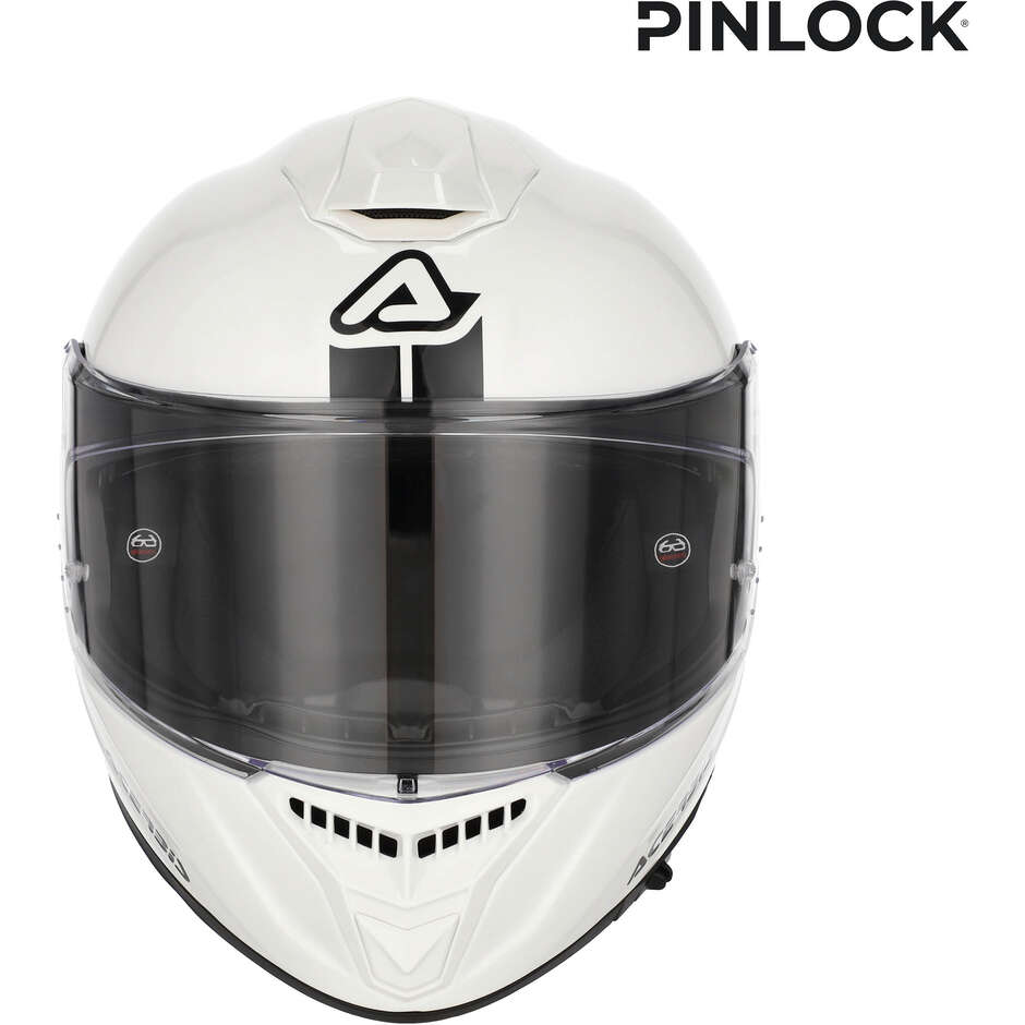 Acerbis Tarmak-X Gloss White Integrated Motorcycle Helmet