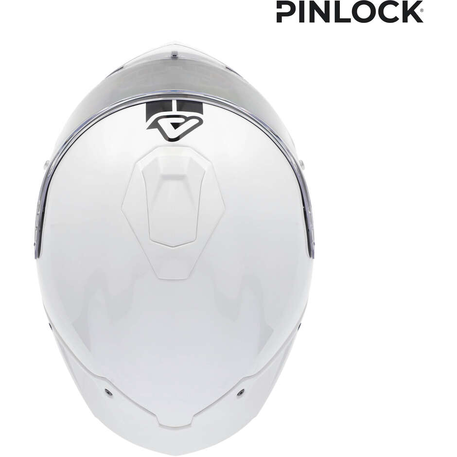 Acerbis Tarmak-X Gloss White Integrated Motorcycle Helmet